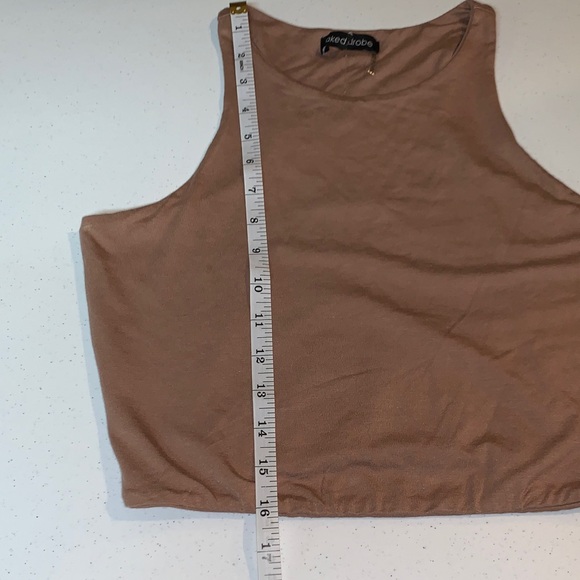 Naked Wardrobe Tan Cropped Tank - Picture 8 of 8